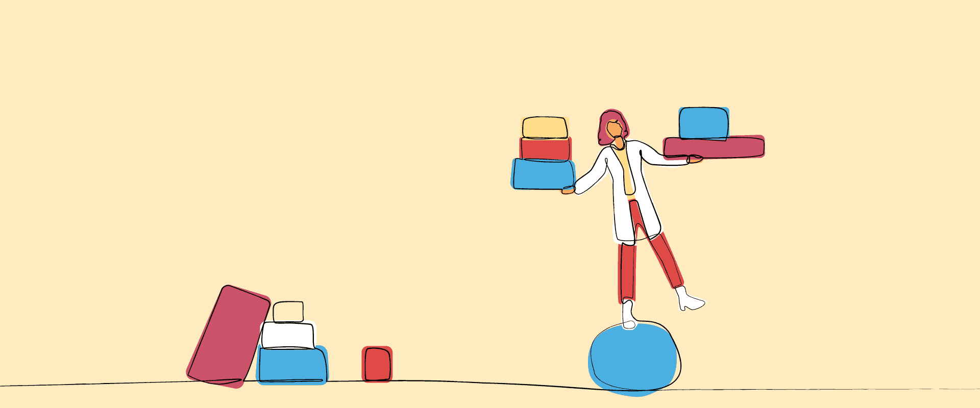 Building Blocks of a Balance Business (abstract.ritA/shutterstock.com and S. Chanesman)
